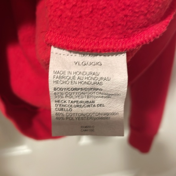 Boys red and black under armour hoodie size large - Picture 4 of 6